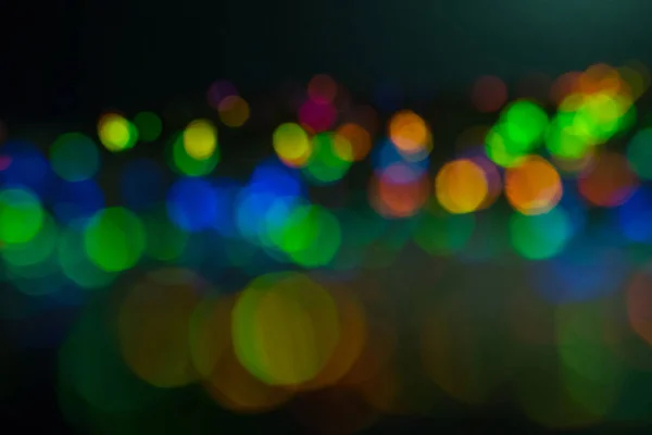 Bokeh cirklar lins utflytning ljus belysta glöd — Stockfoto