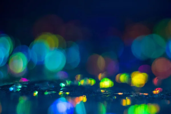 Renkli bokeh daire parlama ışıklı parlaklık — Stok fotoğraf