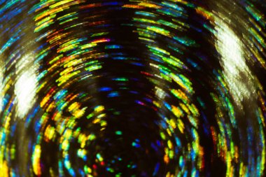 defocused parlama ışık Neon girdabı bulanıklık hatları mercek