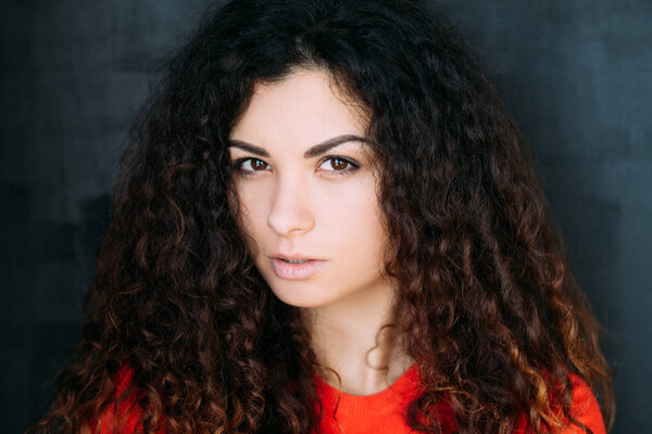 young woman suspicion skepticism doubt expression