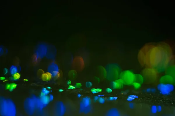 Bokeh cercuri lentile aprinde lumini luminoase strălucire — Fotografie, imagine de stoc