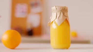sağlıklı beslenme ev yapımı organik portakal suyu