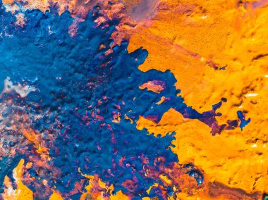 soyut mavi turuncu sahil boya resim arka plan