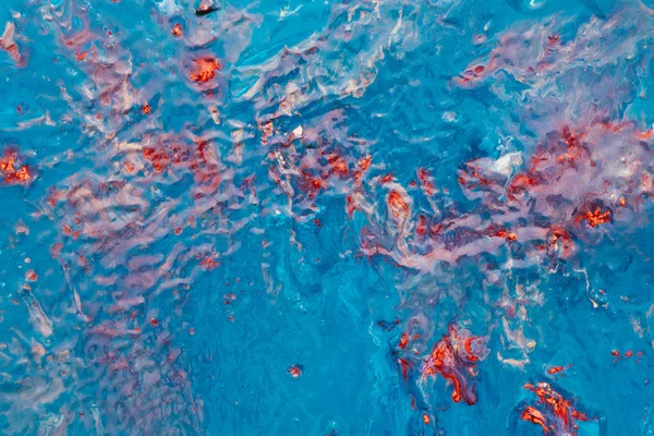 Абстрактный морской коралловый риф синий фон краски — стоковое фото