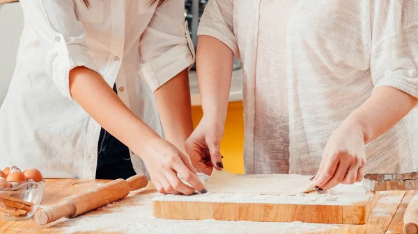 Bageri mat matlagning deg förbereder mästarklass — Stockfoto