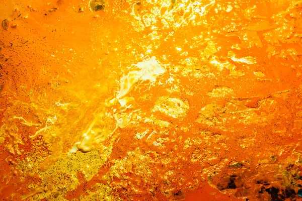Fondo de pintura brillante naranja amarillo abstracto — Foto de Stock