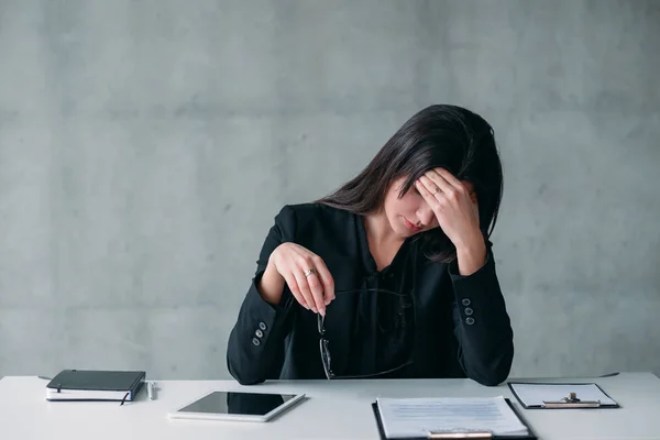 female leader career stressed out business woman