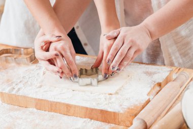 aile eğlence mutfak sınıf pişirme çerezleri