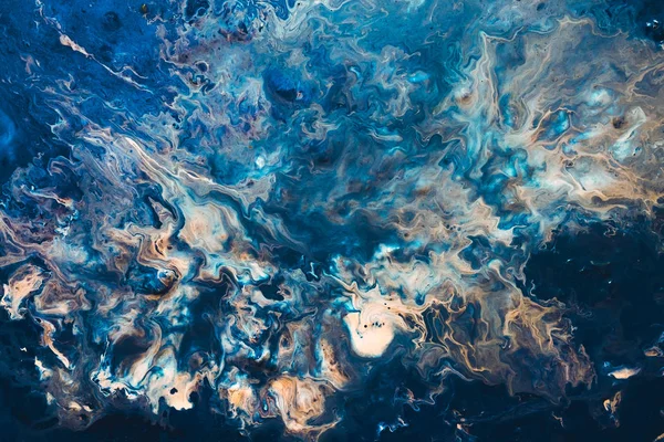 Abstracto azul vibración pintura arte fondo — Foto de Stock