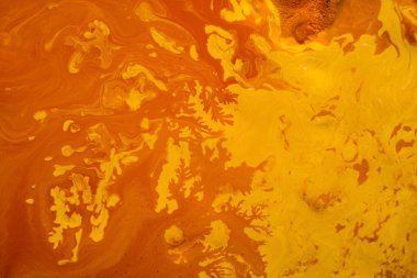 soyut ağaç taçlar turuncu boya sanat arka plan