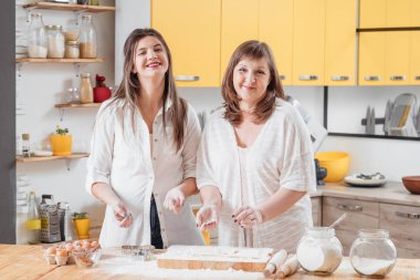 aile pişirme hobi ev mutfak eğlence pişirme