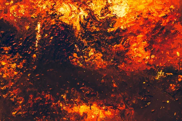 Абстрактный рисунок пламени на фоне краски — стоковое фото