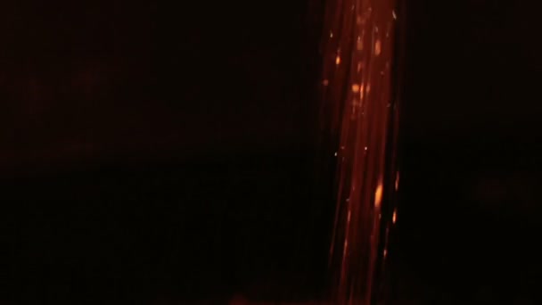 Zlaté třpyty částice vodopád kovový bohatství Lux — Stock video