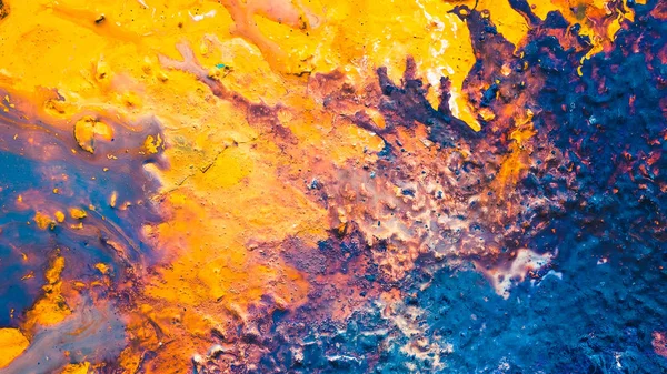 Абстрактный синий оранжевый пляж волны краски фона — стоковое фото