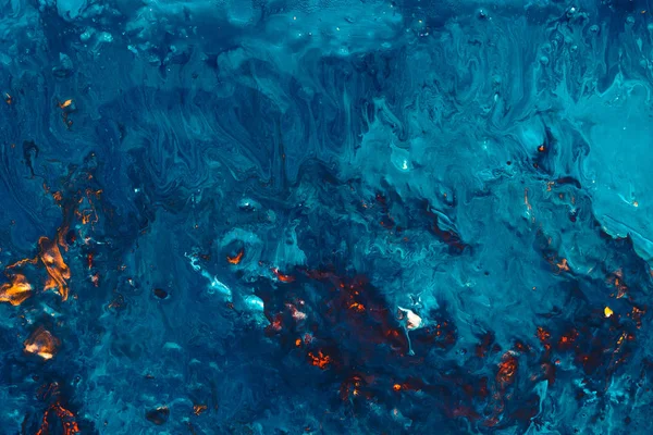 Pintura acrílica abstracta fondo superficie agua —  Fotos de Stock
