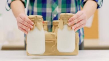 sağlıklı beslenme organik gıda çiftçiler süt şişeleri