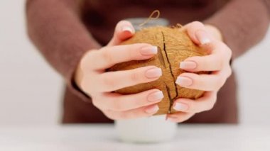 Vegan tarifi organik Hindistan cevizi sütü ikame