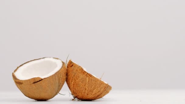 Receita de leite de coco caseiro bebida de frutas orgânicas — Vídeo de Stock