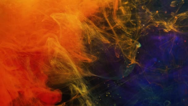 Vesmír vesmír efekt abstraktní barvy míchání pohybu — Stock video