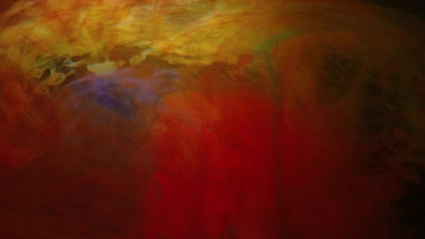 Space Universe efekt abstrakcyjne farby mieszania ruchu — Wideo stockowe