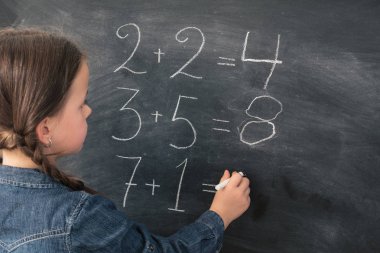 ilkokul kız toplam matematik sınıfı yapmak