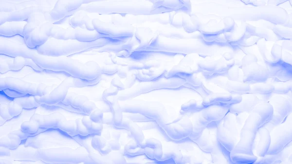 White foam abstract background blue lighted cream — Stock fotografie