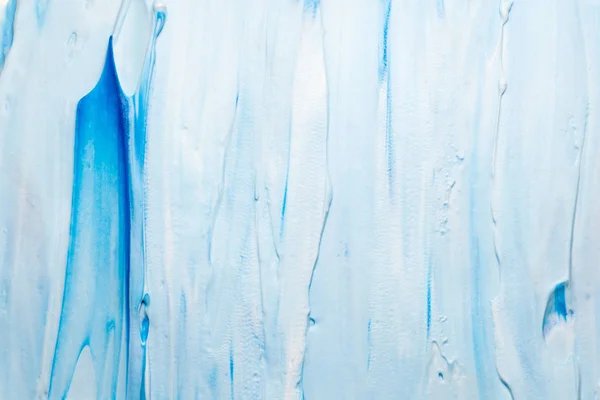 Azul branco tinta acrílica fundo colorido espuma — Fotografia de Stock