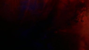 soyut boya karışımı su mavi turuncu mürekkep interfüzyon