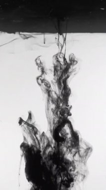 siyah mürekkep enjekte üst dikey sıvı karışım etkisi