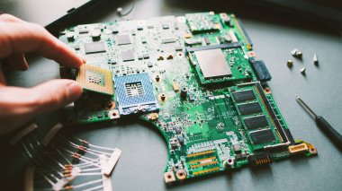 teknik destek mühendisi işlemci anakart yükleme