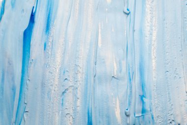 bulaşmış mavi beyaz boya arka plan diş macunu