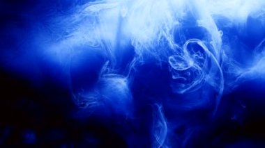 mürekkep dönen akış mavi yayılan animasyon etkisi