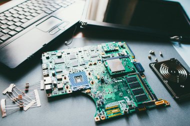 teknik destek demonte bilgisayar parçaları onarım