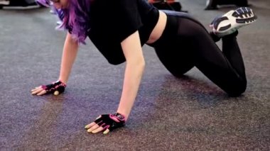 push upegzersiz fitness güçlü kadın egzersiz