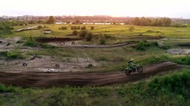 motokros yarış sürücüsü parça kros daire