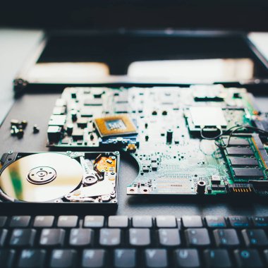 teknoloji destek sökülüp bilgisayar parçaları CPU