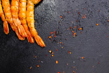 deniz ürünleri teslimat langoustines baharat füme