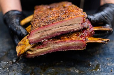 steakhouse menü ızgara et şef sığır kaburga füme