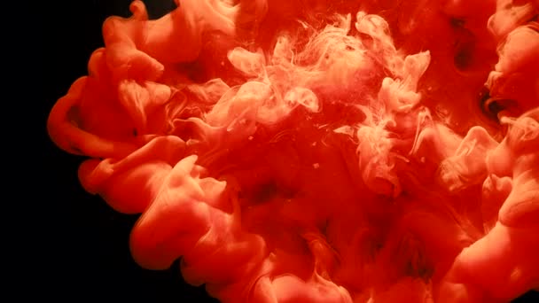 墨水运动流体油漆漩涡风暴爆炸云 — 图库视频影像