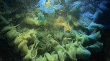 mürekkep dağılım sihirli bulut adaçayı yeşil mavi bulut