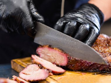 ızgara restoran mutfak şefi sığır eti göğüs eti füme