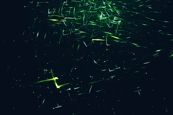 Yeşil parlak glitter ışıklı açılı çizgiler nokta — Stok fotoğraf