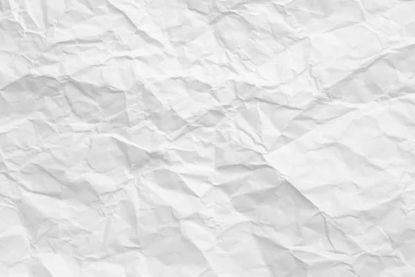 Witte gerimpelde papier textuur recycling achtergrond — Stockfoto