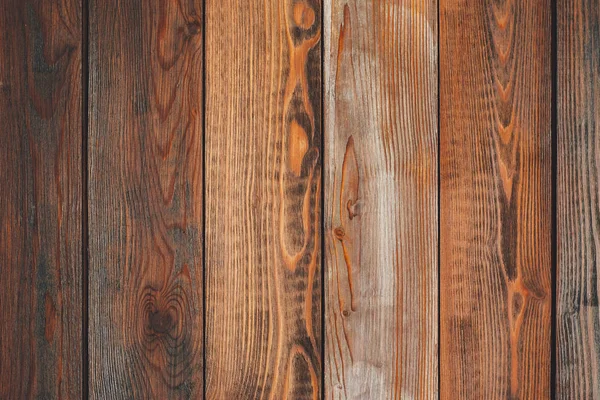 Hnědá, rustikální dřevěná lamela — Stock fotografie