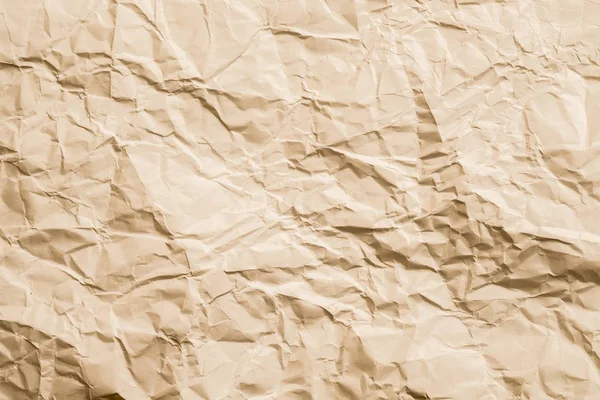 Beżowy rozgniatać papier skała tło wzór — Zdjęcie stockowe