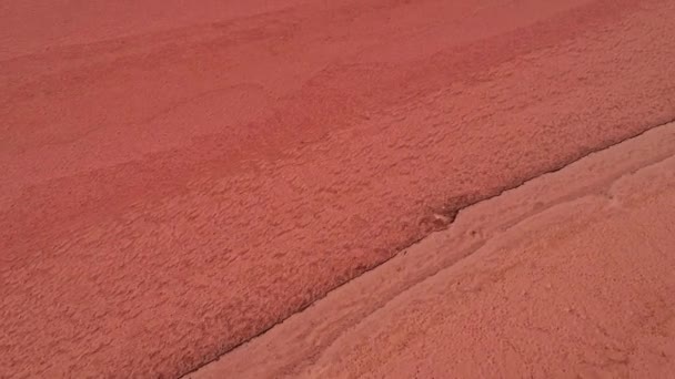 Planeta rojo paisaje marte superficie texturizada — Vídeos de Stock