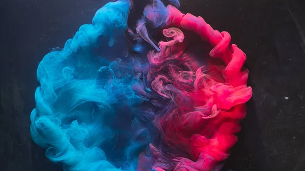 Ink water explosion harmony balance blue pink — Stock Photo, Image