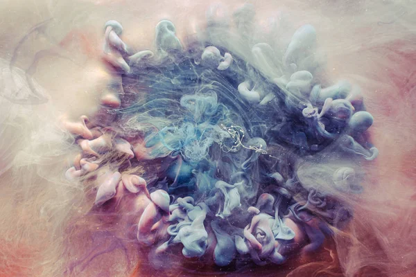 スモッグ背景魔法雲スチールブルー塗料 — ストック写真