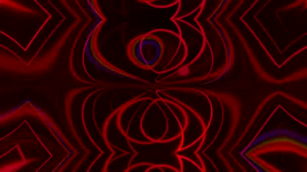 Lueur mouvement illusion transe rouge abstrait lumières — Video