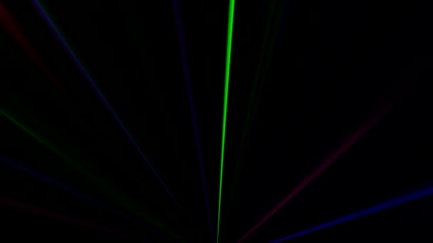 Laser Lights motion elektronisk musik Multicolor — Stockvideo